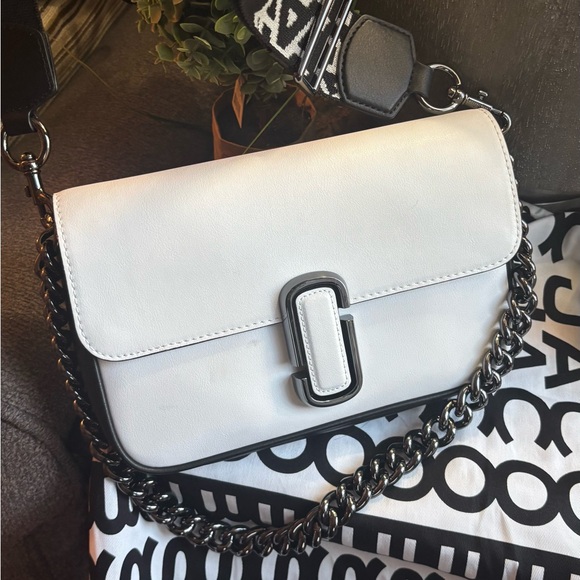 Authentic MARC JACOB Bicolor leather magnetic flap 2 straps shoulder/Crosby - Picture 6 of 16